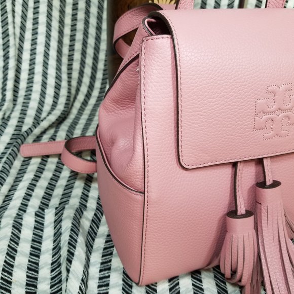 Tory Burch Pink Magnolia Thea Mini Backpack - Picture 9 of 11
